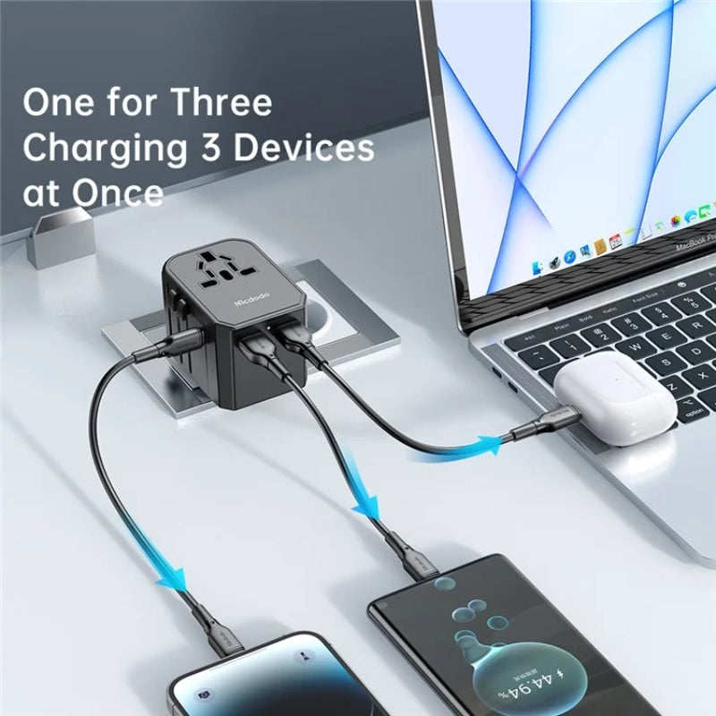 Mcdodo CP-4290 Travel Adapter with up to 33 W PD Charging, Black, original view 2