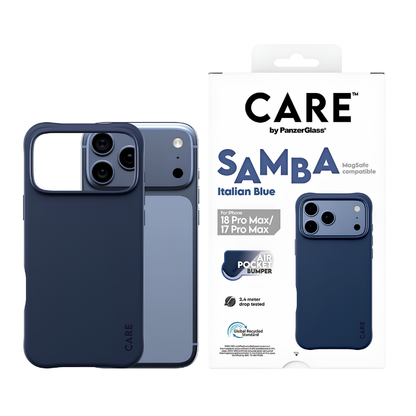 CARE by PanzerGlass Samba MagSafe Case for iPhone 18 Pro Max / 17 Pro Max – Italian Blue - view 2