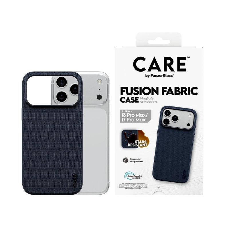 CARE by PanzerGlass Fusion Fabric case, Blue, iPhone 18 Pro Max / 17 Pro Max - view 4