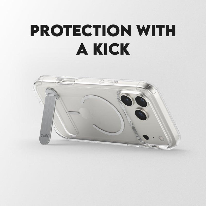 CARE by PanzerGlass Kickstand MagSafe Case for iPhone 17 Pro Max – Transparent - view 2