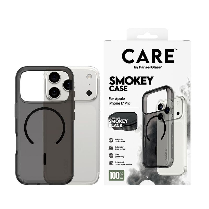 CARE by PanzerGlass Smokey MagSafe Case for iPhone 17 Pro – Smokey Black - view 5