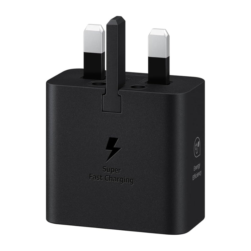 Samsung EP-T2510NBEGGB 25 W USB-C GaN Charger, UK Plug, Black, original view 1