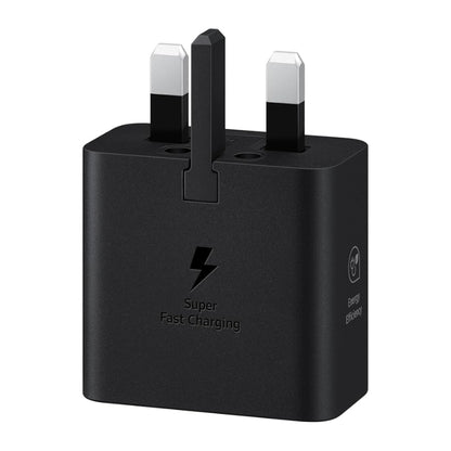 Samsung EP-T2510NBEGGB 25 W USB-C GaN Charger, UK Plug, Black, original view 1