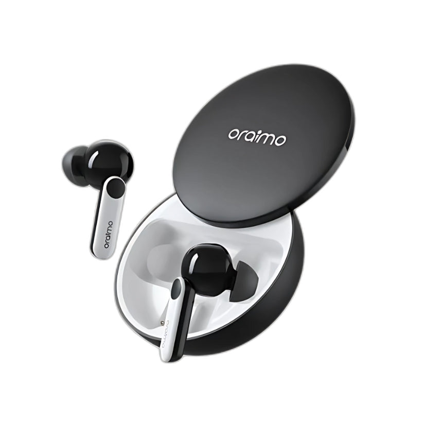 Oraimo FreePods 4 OEB-E105D ANC True Wireless Earbuds, Black, original view 1
