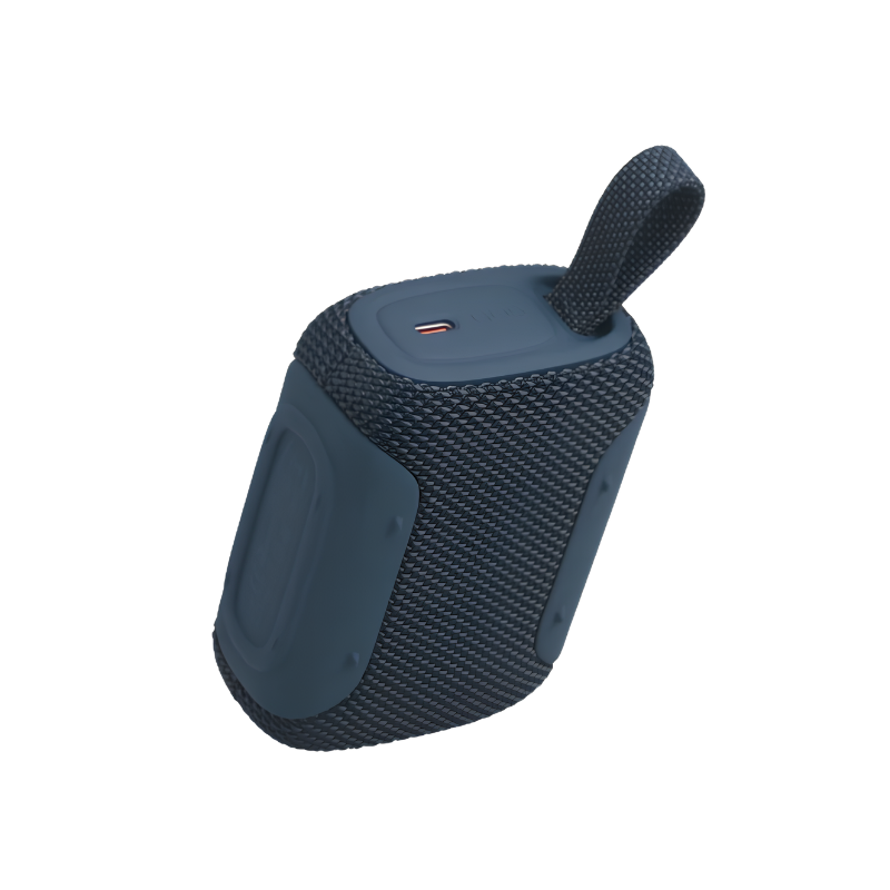 JBL Go 5 Portable Bluetooth Speaker with Ambient Lighting, Blue, original view 3