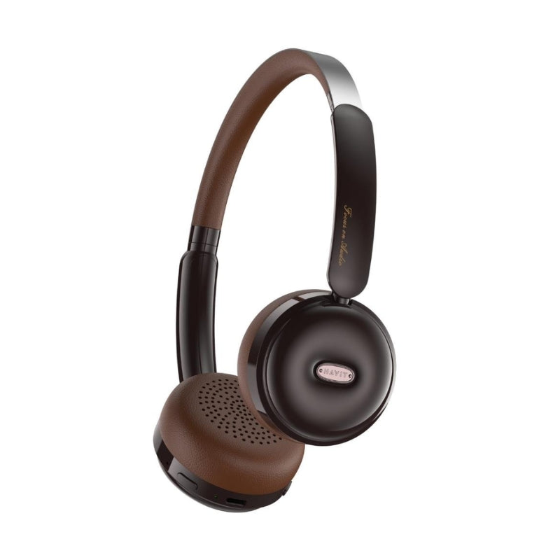 Havit H616BT Retro Wireless Headphones, Brown, original view 1