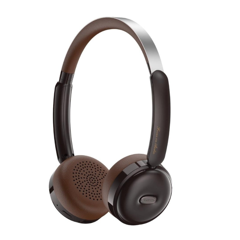 Havit H616BT Retro Wireless Headphones, Brown, original view 6