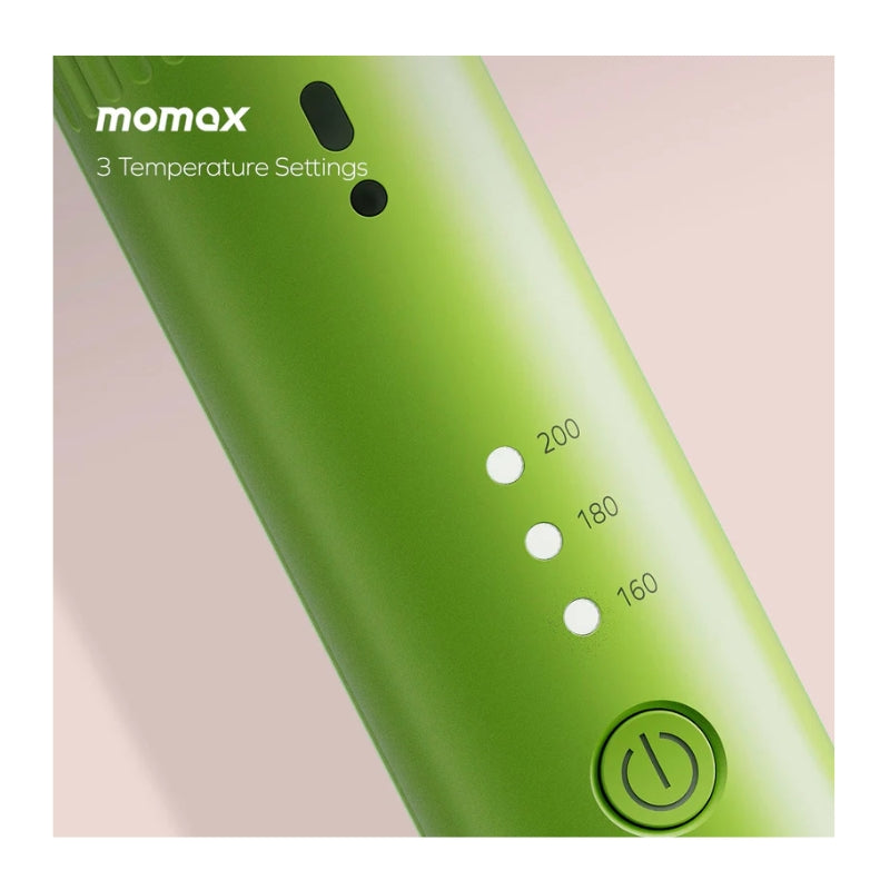 Momax 1-Care Styler HL17 Cordless Hair Straightener - Green