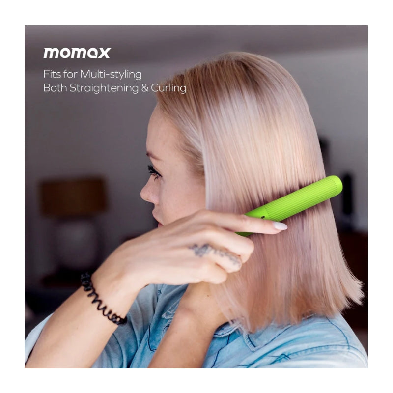 Momax 1-Care Styler HL17 Cordless Hair Straightener - Green