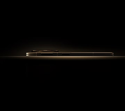 HONOR Magic V5 ذهبي - منظر جانبي رسمي