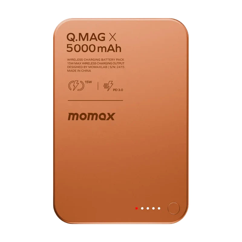 Momax Q.Mag X Gen 2 5000mAh Magnetic Power Bank - Orange