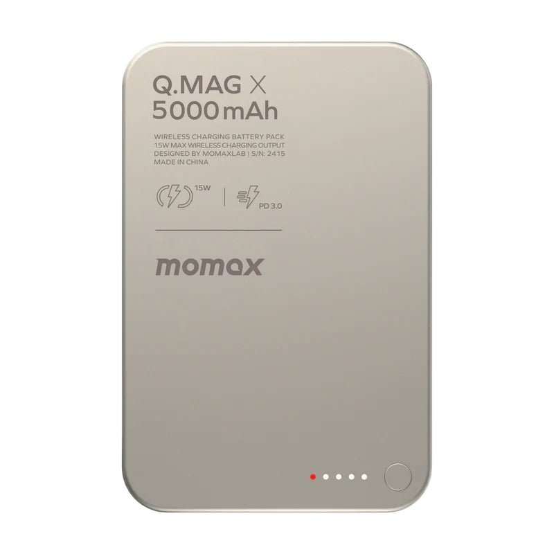 Momax Q.Mag X Gen 2 5000mAh Magnetic Power Bank - Titanium