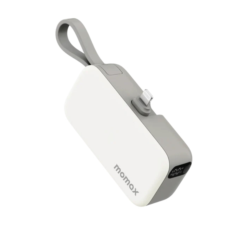 Momax 1-Power Mini IP130 MFI 5000 mAh Lightning Power Bank - White