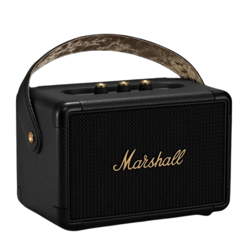 Marshall Kilburn II Portable Bluetooth Speaker, Black and Brass