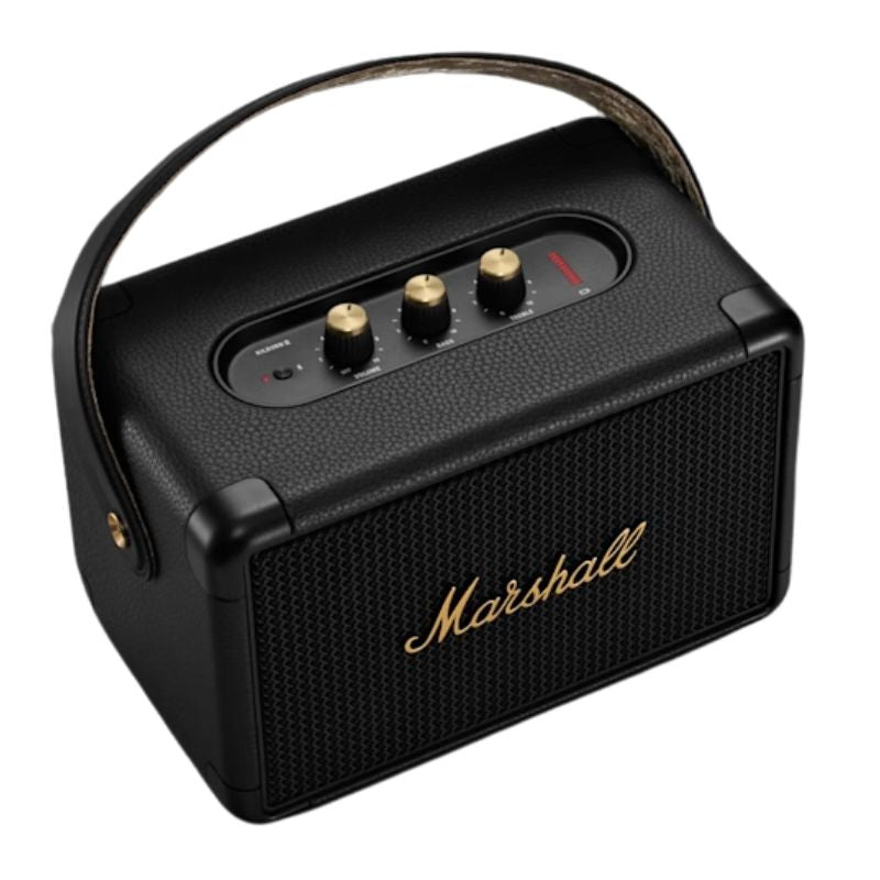 Marshall Kilburn II Portable Bluetooth Speaker, Black and Brass