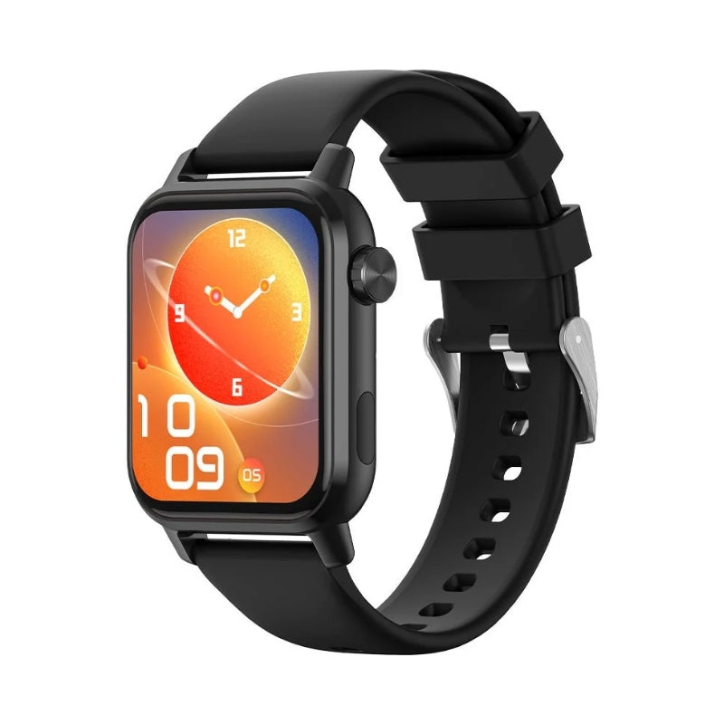 Havit M9078 1.85-inch Smart Watch with LED Flashlight, Black - Black