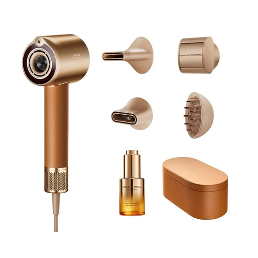 Dreame Miracle Pro Gold Hair Dryer with Attachments - Gold