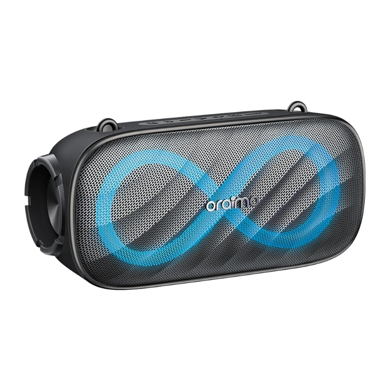 Oraimo SpaceBox Pro OBS-682 80W Bluetooth Speaker with Karaoke and RGB Lighting - Black, original view 1