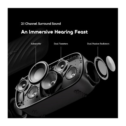 Oraimo SpaceBox Pro OBS-682 80W Bluetooth Speaker with Karaoke and RGB Lighting - Black, original view 4