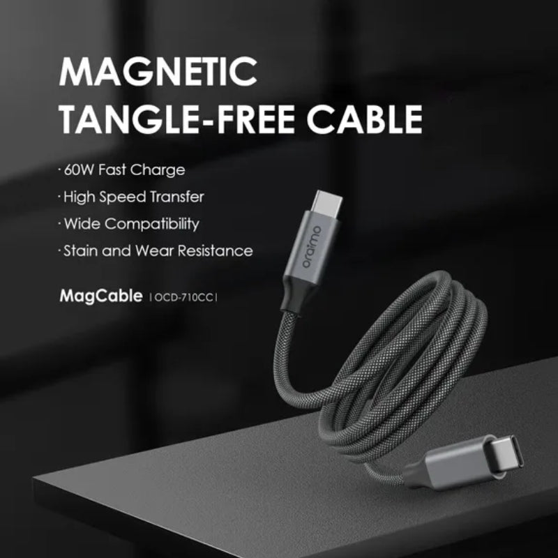 Oraimo MagCable OCD-710CC USB-C to USB-C Cable, 60W, 1 m