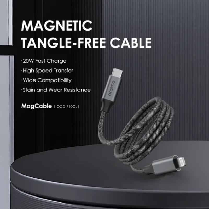 Oraimo MagCable OCD-710CL USB-C to Lightning Cable, 20W, 1 m
