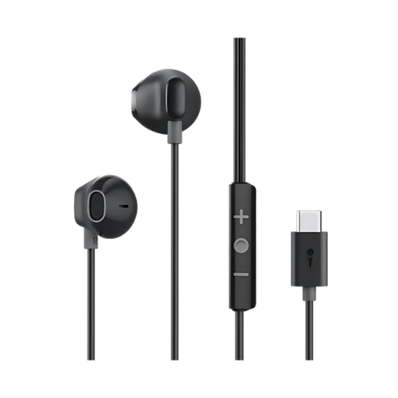 Oraimo Halo Airy OEP-650 USB-C Wired Earphones with DAC Black original view 1