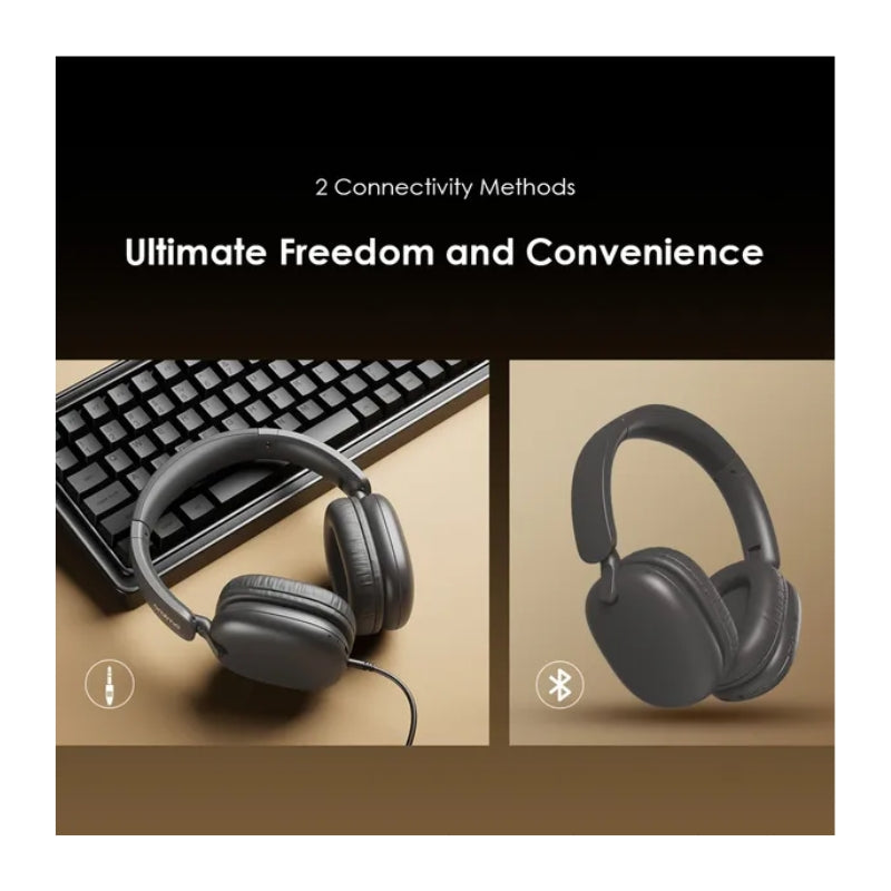 Oraimo BoomPop Lite OHP-317 Over-Ear Wireless Headphones, Black, original view 5
