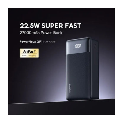 Oraimo PowerNova QF1 OPB-7270Q 27000 mAh 22.5 W Power Bank - Black