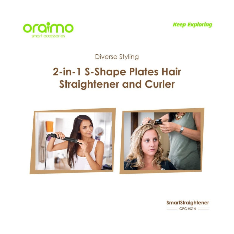 Oraimo SmartStraightener OPC-HS1N Black Hair Straightener - Black