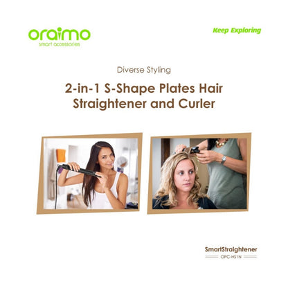 Oraimo SmartStraightener OPC-HS1N Black Hair Straightener - Black