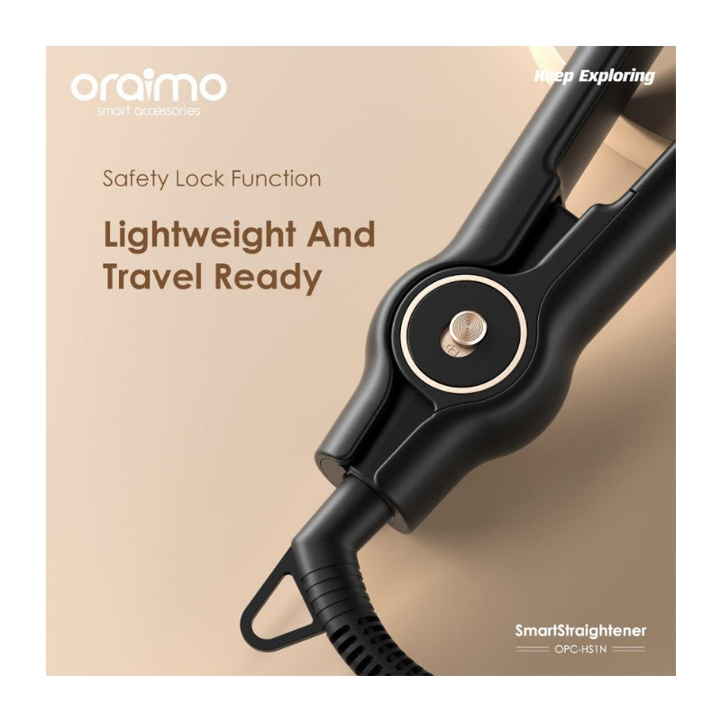 Oraimo SmartStraightener OPC-HS1N Black Hair Straightener - Black