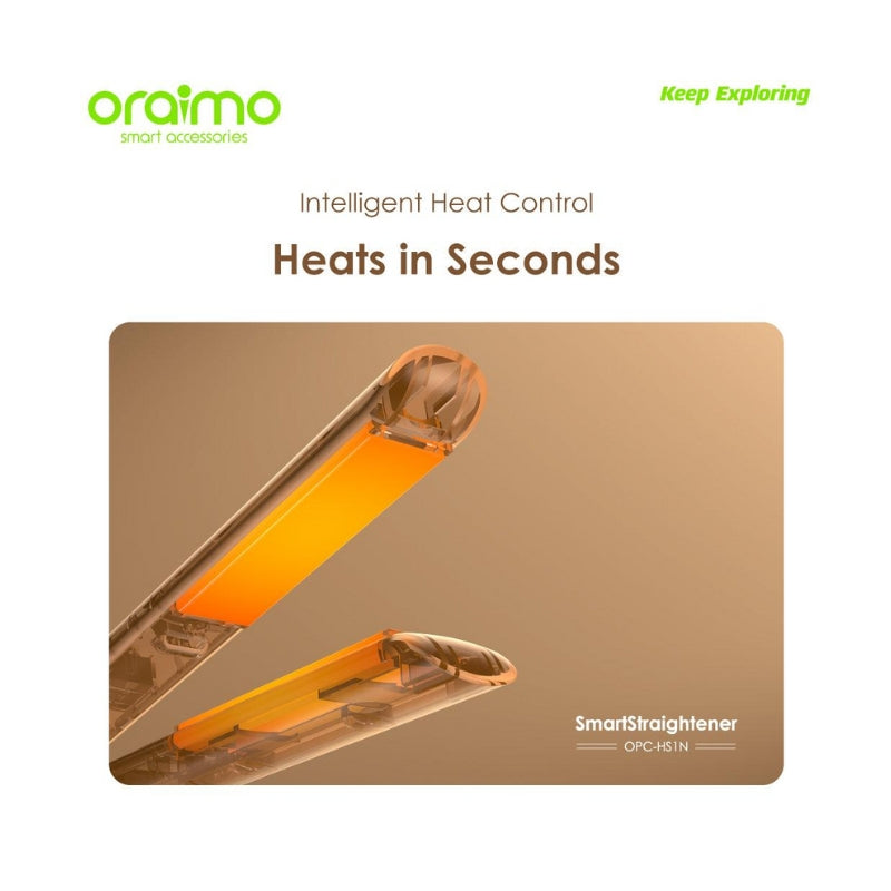 Oraimo SmartStraightener OPC-HS1N Black Hair Straightener - Black