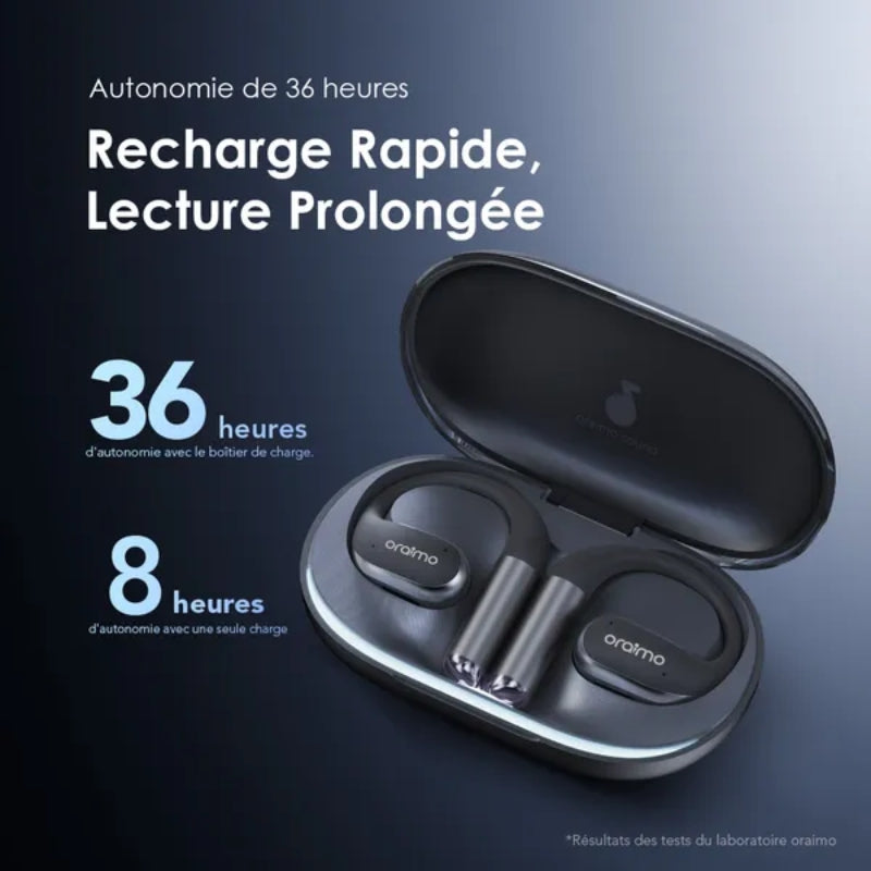 Oraimo OpenArc OPN-675 Open-Ear Wireless Earphones - Graphite Grey, original view 6