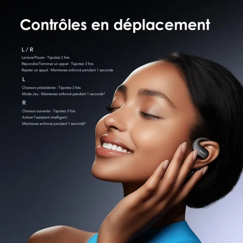 Oraimo OpenArc OPN-675 Open-Ear Wireless Earphones - Graphite Grey, original view 8