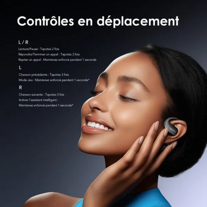 Oraimo OpenArc OPN-675 Open-Ear Wireless Earphones - Graphite Grey, original view 8