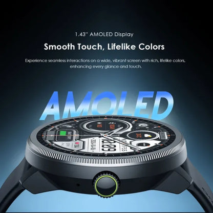 Oraimo Watch 5R OSW-820 AMOLED Smart Watch, Black - Black