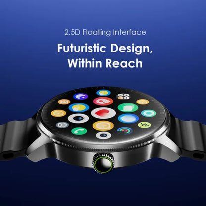Oraimo Watch 5R Pro OSW-830 AMOLED Smart Watch, Black - Black