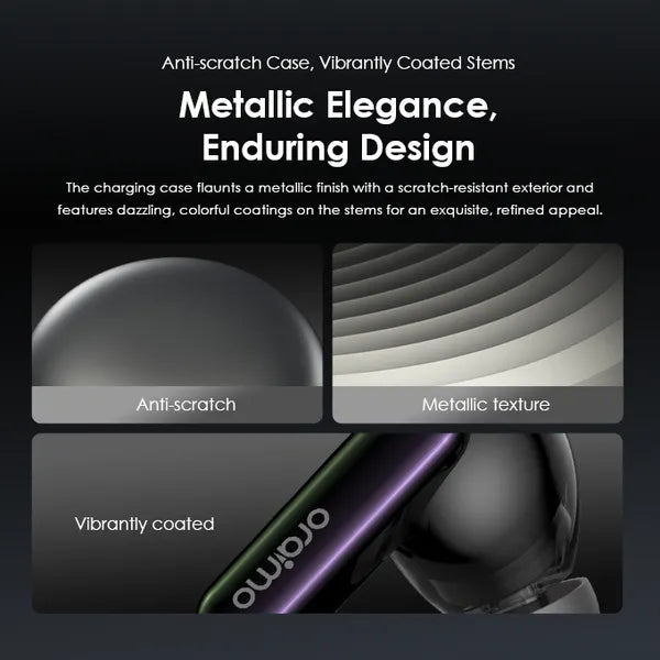Oraimo SpaceBuds OTW-630 Hybrid ANC Earbuds with Personalized Lighting, original view 2