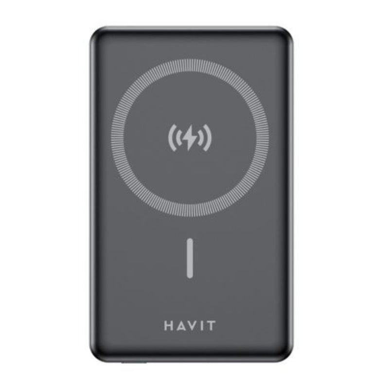 Havit PB5201 10000 mAh Magnetic Wireless Power Bank, Black - Black