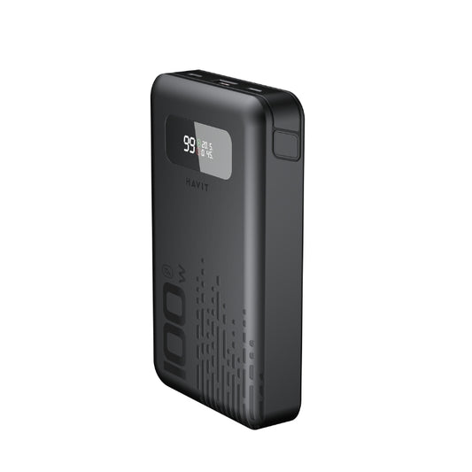 Havit PB5212 20000 mAh 100 W USB-C Power Bank, Black - Black