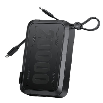 Havit PB5231 20000 mAh Power Bank with Cables and EU Plug, Black - Black
