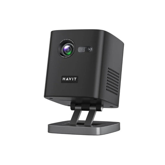 Havit PJ218 Pro Portable DLP Projector, Native 960 × 540, Black, original view 1