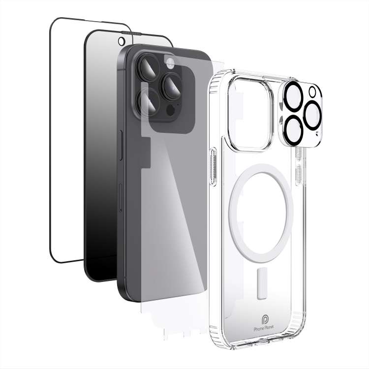 حزمة حماية 5 في 1 HD Clear لـ iPhone 16 Pro Max