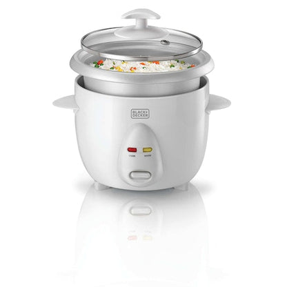 BLACK+DECKER RC650-B5 official view with lid open and rice