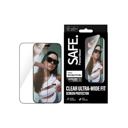 SAFE. by PanzerGlass Clear UWF Screen Protector for iPhone 18 Pro Max / 17 Pro Max with EasyAligner - view 4
