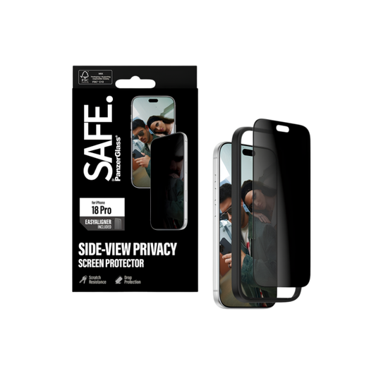 SAFE. by PanzerGlass Privacy UWF Screen Protector for iPhone 18 Pro with EasyAligner - view 3