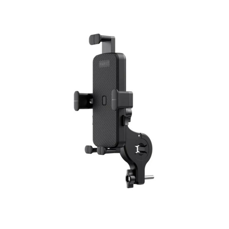 Havit ST7137 Bicycle and Motorcycle Handlebar Phone Holder, Black, original view 3