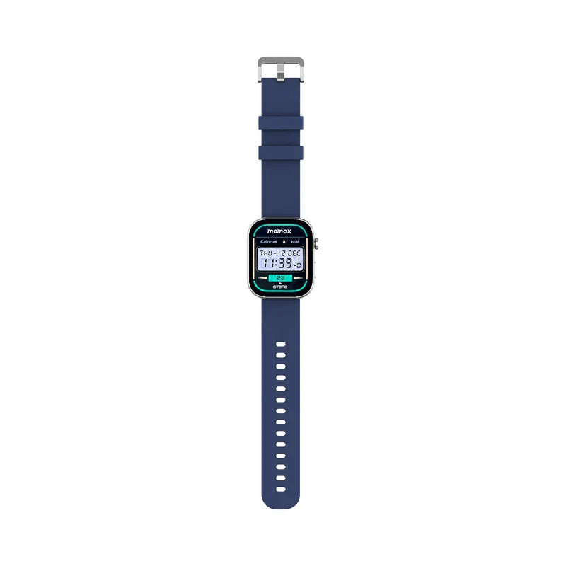 Momax 1-Wear+ Pro SW3 AMOLED Smart Watch, Bluetooth Calling - Dark Blue
