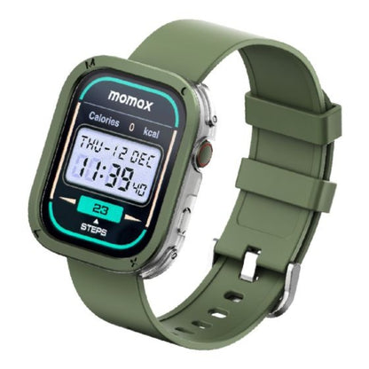 Momax 1-Wear+ Pro SW3 AMOLED Smart Watch, Bluetooth Calling - Green