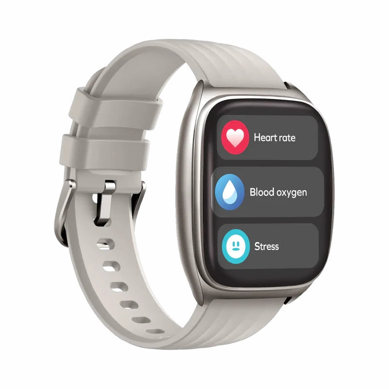 Momax 1-Wear Curvex SW5 AMOLED Smart Watch, Bluetooth Calling - Titanium